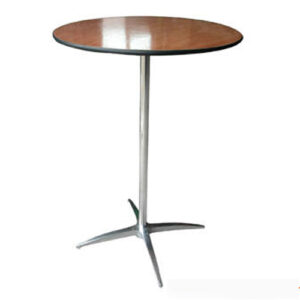 שולחן עץ משולב ברזל ניקל